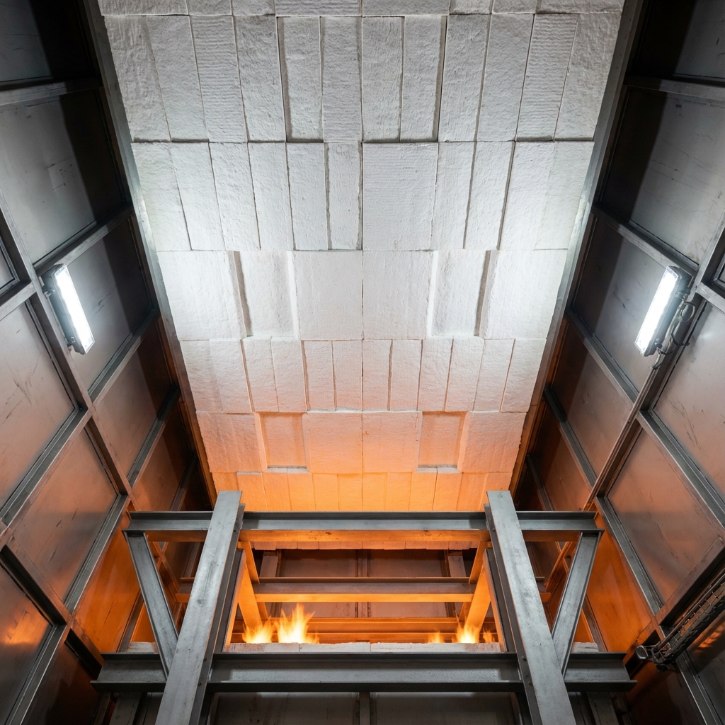 Full-fiber Furnace Roof